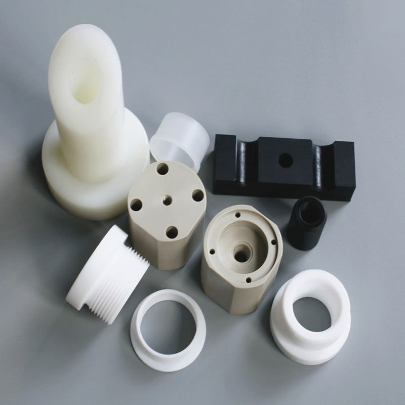 Peces mecanitzades de plàstic PTFE, PEEK, PCTFE, TFM